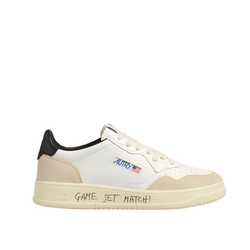 MEDALIST LOW MAN MATCH/SUEDE WHT/BLACK-SUEDE WHT/BLACK