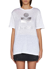 ISABEL MARANT ZEWEL LOGO T SHIRT WHITE