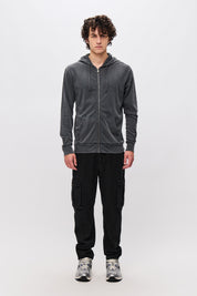 THE CLASSIC SLUB FULLZIP-BLACK