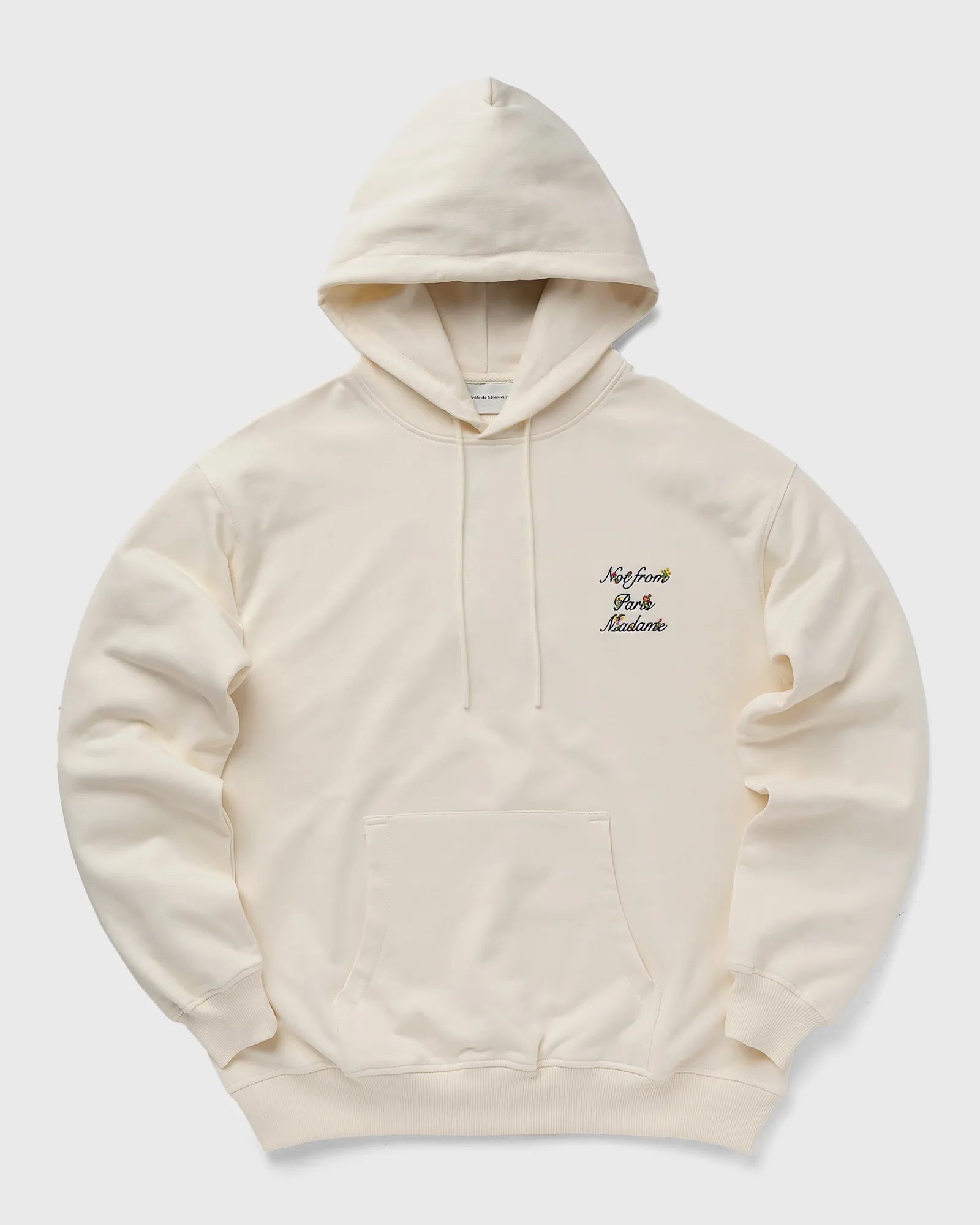 LE HOODIE SLOGAN A FLEURS-CREAM